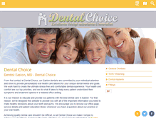 Tablet Screenshot of dentalchoiceeaston.com